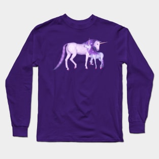 Purple Unicorns Long Sleeve T-Shirt